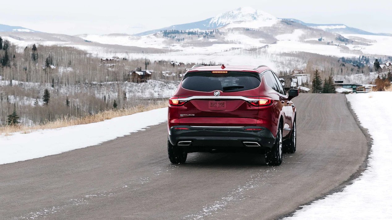 2021 Buick Enclave on Snowy Road