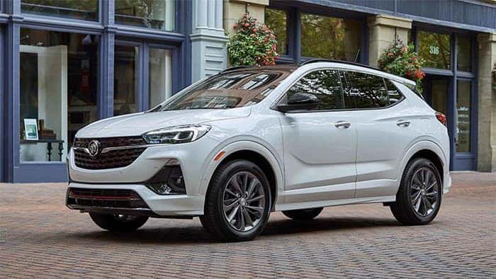 White Buick Encore GX Parked