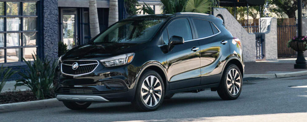 2022 Buick Encore driving on a city street