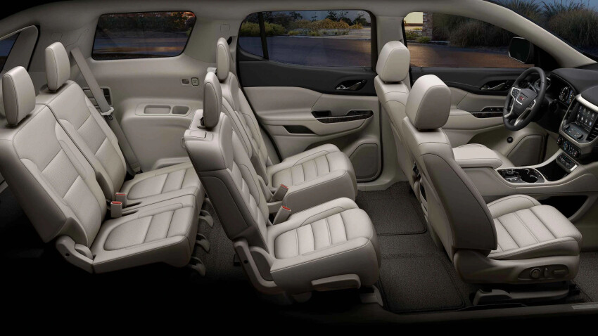 2021 GMC Acadia Denali Interior Seating Configurations